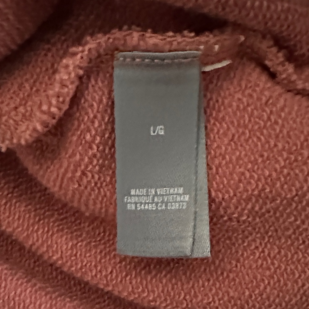 Aerie Soft Pink Knit Fabric Full Zip Hooded Sweatshirt Large - Picture 7 of 8